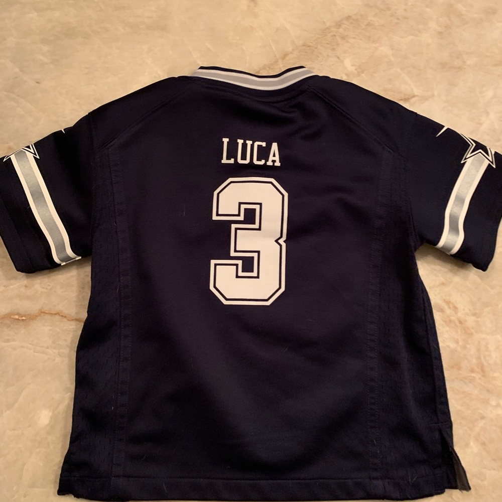 4t Cowboys Jersey personalized with “Luca”